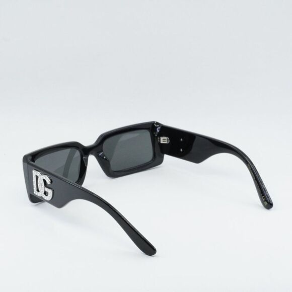 💯 NEW DOLCE&GABBANA DG4447B 335587 BLACK GREY SUNGLASSES - Picture 8 of 9
